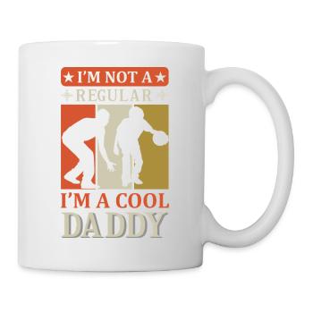 Cool Daddy lustiges Pappa-Shirt - Tasse - Weiß - Rechts