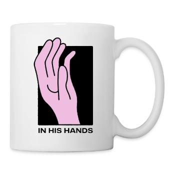 In seinen Händen - Tasse - Weiß - Rechts