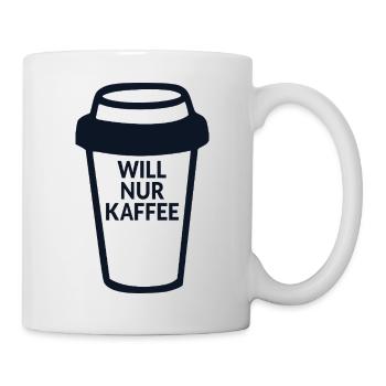 Kaffeetrinkerin Kaffee - Tasse - Weiß - Rechts