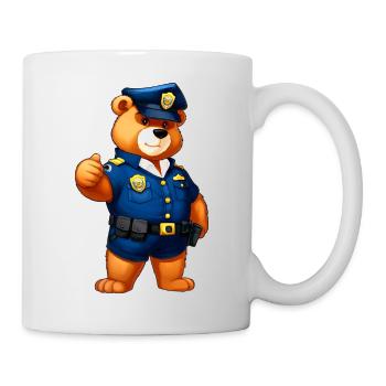 Police des Ours - Mug blanc - blanc - Droite