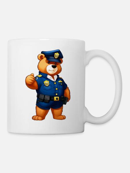 Bären Polizei - Tasse - Weiß