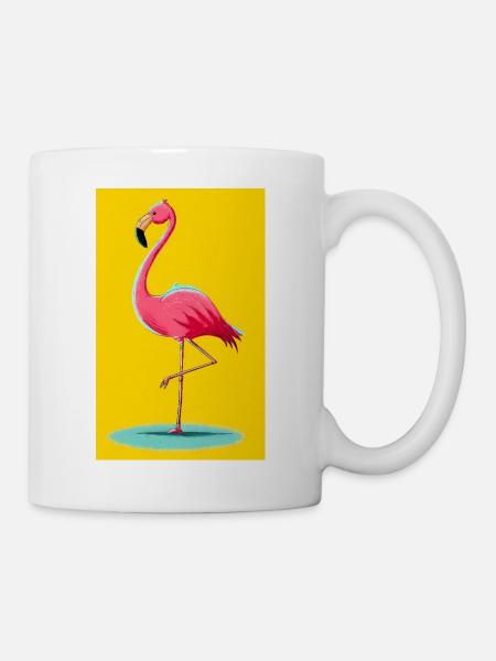 Flamingo - Tasse - Weiß