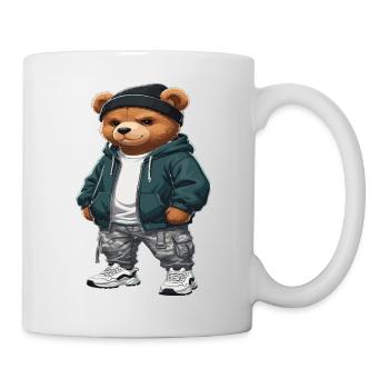 Streetwear Bear Hip Hop Urban Style - Mug - white - Right