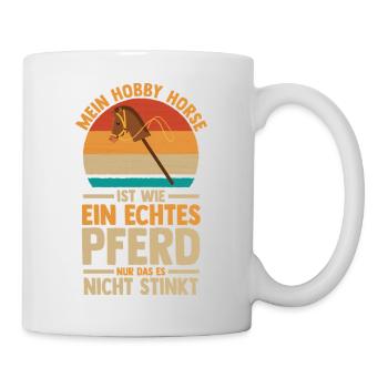Steckenpferd Hobbyhorse Hobby Horsing - Tasse - Weiß - Rechts