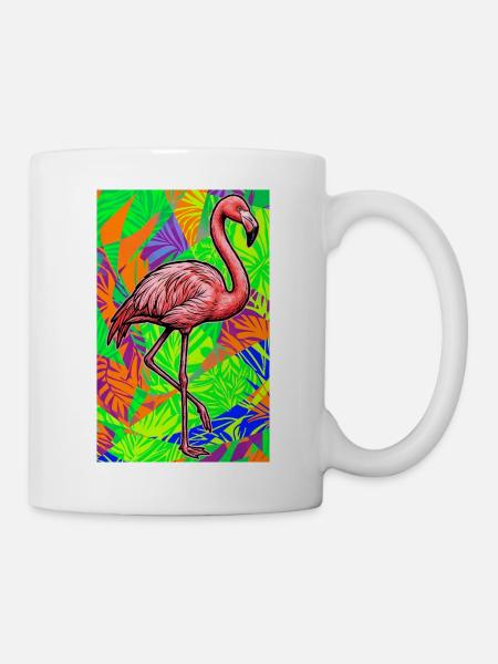 Flamingo - Tasse - Weiß