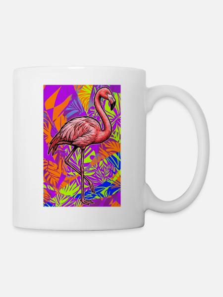 Flamingo - Tasse - Weiß