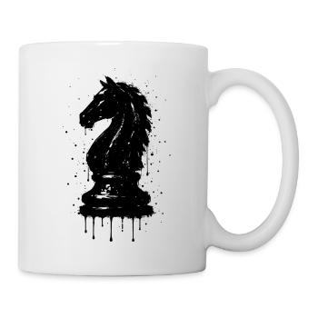 Ritterschach-Stil Schwarzes Graffiti Künstlerisch - Tasse - Weiß - Rechts