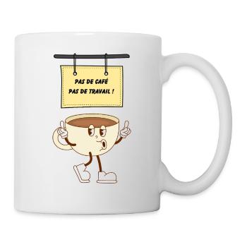 Pause café - Mug blanc - blanc - Droite