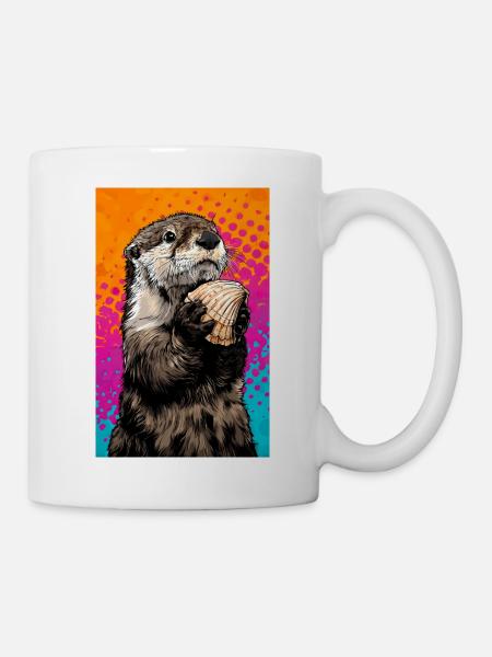 Otter - Tasse - Weiß
