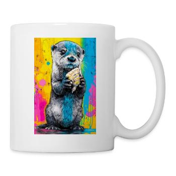 loutre - Mug blanc - blanc - Droite