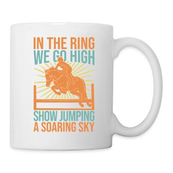 Hobby Horse Rider High Jumping English Riding - Tasse - Weiß - Rechts