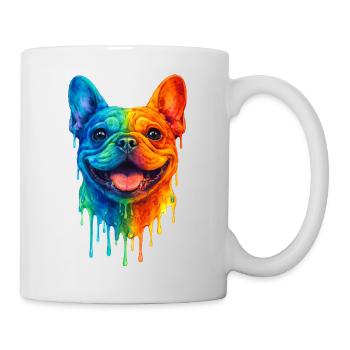 French Bulldog in Bright Colors - Mug - white - Right