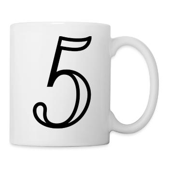 5. ANNIVERSARY. 5 YEARS. 5th ANNIVERSARY - Mug - white - Right