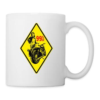 99%er Lady – Bold Biker Vibes - Tasse - Weiß - Rechts