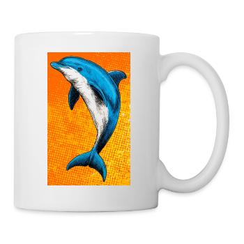 dauphin - Mug blanc - blanc - Droite