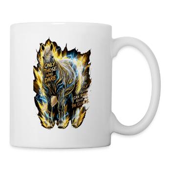 Dare To Fly Alone Horse Quote - Tasse - Weiß - Rechts