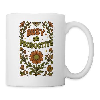 Mindful productivity - Mug - white - Right