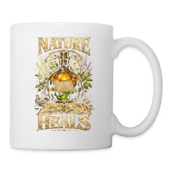 Apotheker Kräutersammler Apothekerin Nature Heals - Tasse - Weiß - Rechts