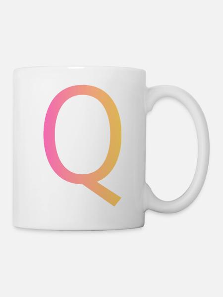 Q - Tasse - Weiß
