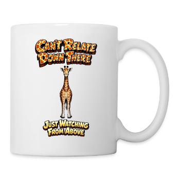 Giraffe über Meme Tee - Tasse - Weiß - Rechts