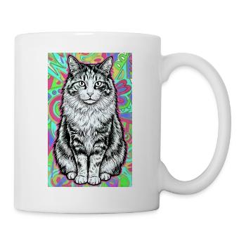 chat - Mug blanc - blanc - Droite