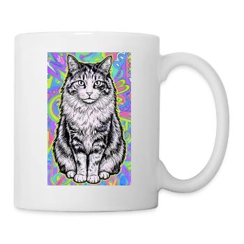 chat - Mug blanc - blanc - Droite