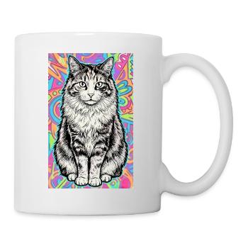 chat - Mug blanc - blanc - Droite