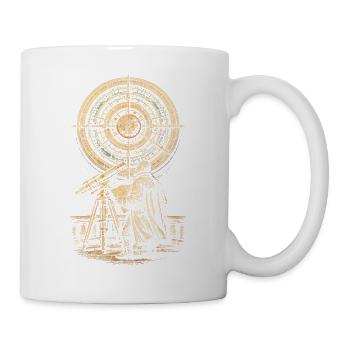 Carte stellaire de l’astronome en astronomie - Mug blanc - blanc - Droite