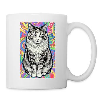 chat - Mug blanc - blanc - Droite