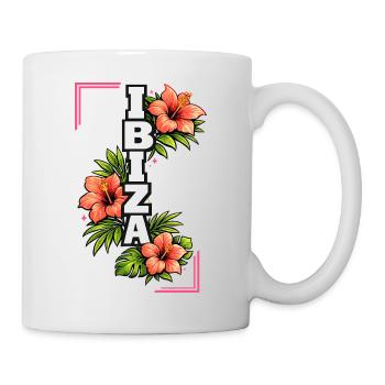 Ibiza Hibiscus Summer Vibes Tropical Floral - Mug - white - Right