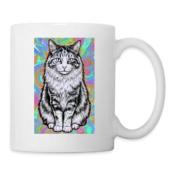 chat - Mug blanc - blanc - Droite