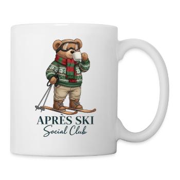 Après Ski Social Club Bär Skifahren - Tasse - Weiß - Rechts