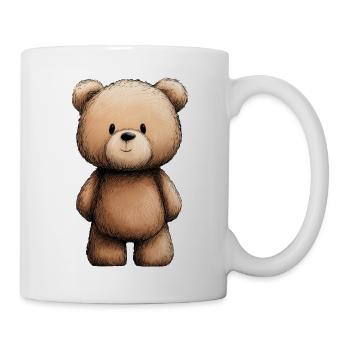 Teddybär, süßes Kind-Teddybär - Tasse - Weiß - Rechts