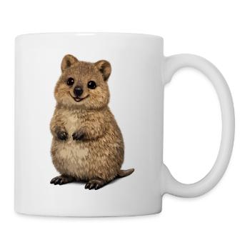 Niedliche Quokka-Illustration - Tasse - Weiß - Rechts