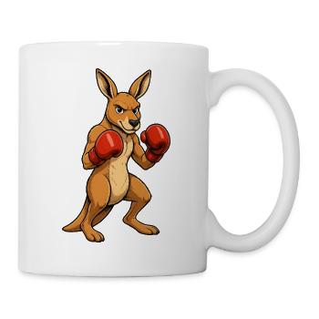 Kangaroo Boxing Hero - Mug - white - Right