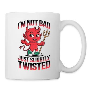 I'm not bad, just slightly twisted - Mug - white - Right