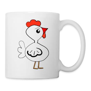 Poussins poules poules poules Enfants - Mug blanc - blanc - Droite