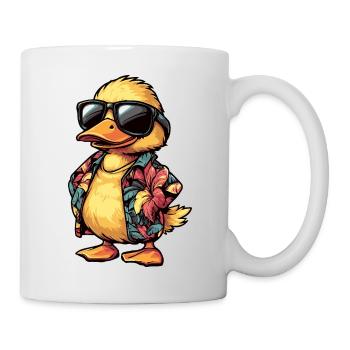 Duck Comic Holiday - Mug blanc - blanc - Droite