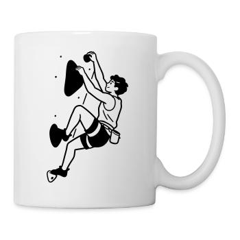 bouldern - Tasse - Weiß - Rechts