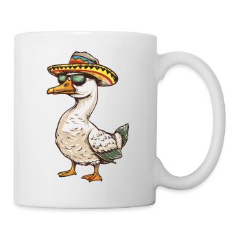 Gans Comic Lustig Sombrero - Tasse - Weiß - Rechts