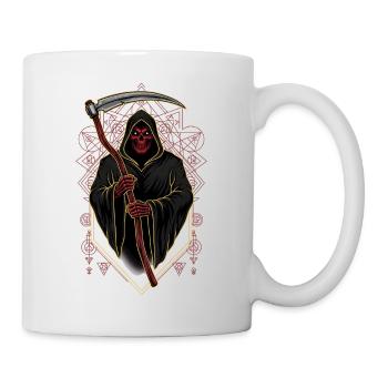 Devil Demon Mask Death Fantasy Satan Halloween - Mug - white - Right