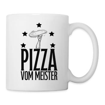 Pizzabäcker, Pizza - Tasse - Weiß - Rechts