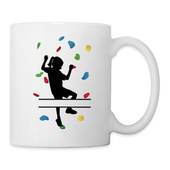 Climbing Wall Girl – Custom Climber - Mug - white - Right