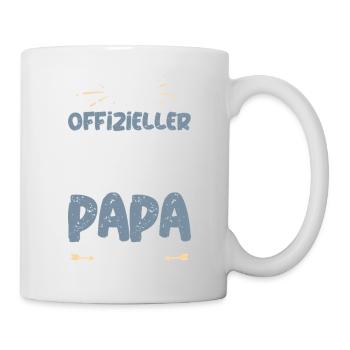 Offizieller Corgi Papa T-Shirt - Tasse - Weiß - Rechts