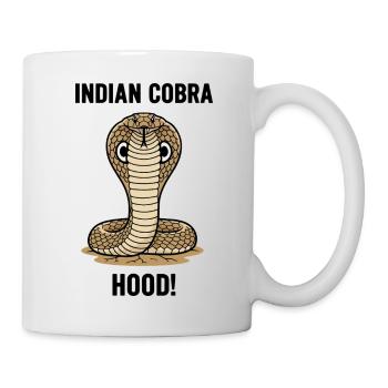 Indische Kobra Gefahrhaube Indische Kobra Schwarz - Tasse - Weiß - Rechts