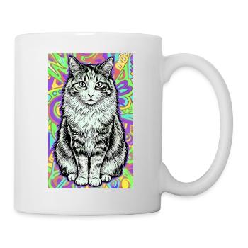 chat - Mug blanc - blanc - Droite