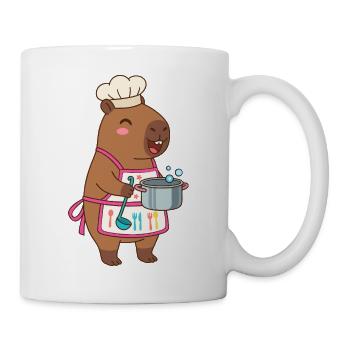 Chef Capybara – Cute Funny Cooking & Kitchen Gift" - Mug - white - Right