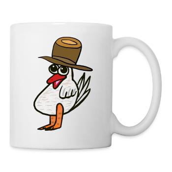 Huhn Hahn Hühner Kinder Kind - Tasse - Weiß - Rechts