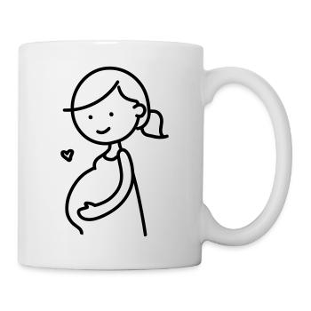Schwangere - Tasse - Weiß - Rechts