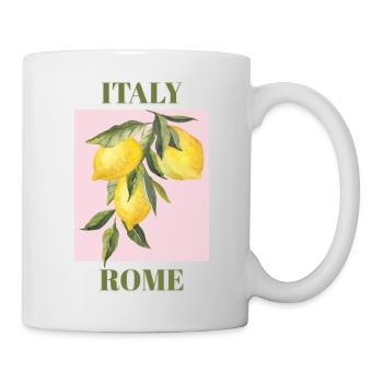 Italien Rom Urlaub Strand Zitronen Rom Mode - Tasse - Weiß - Rechts